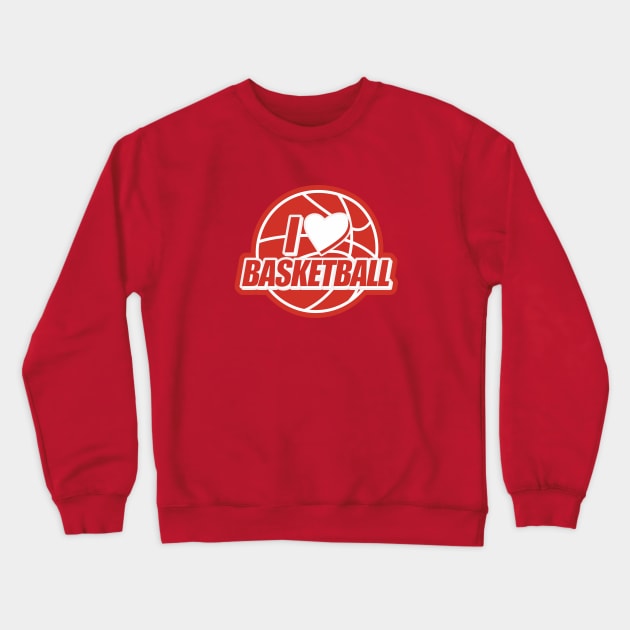 I Heart Basketball Crewneck Sweatshirt by Hayden Mango Collective 